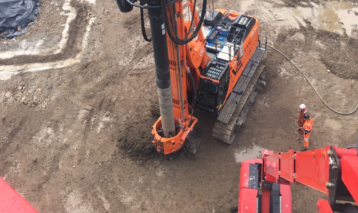 Cased CFA Piling