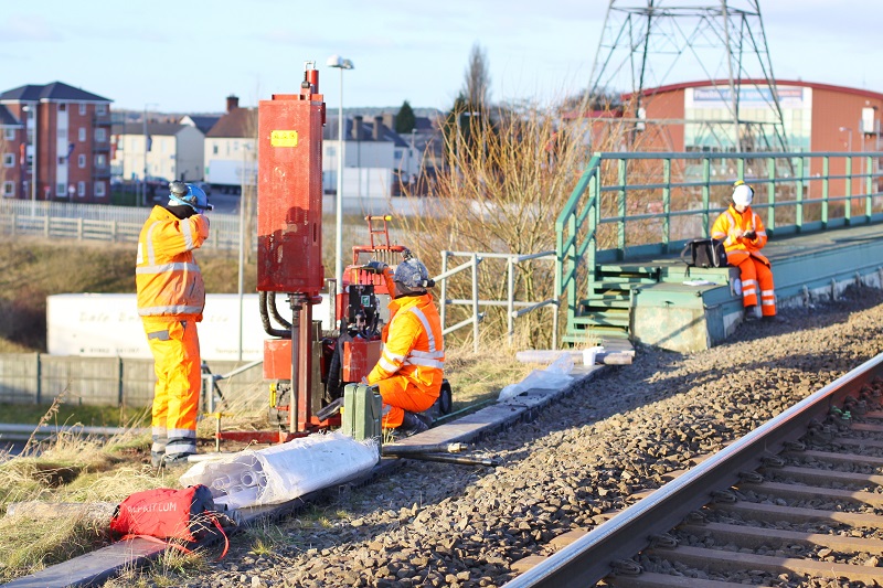 Strata Geotechnics dynamic sampling on the railways