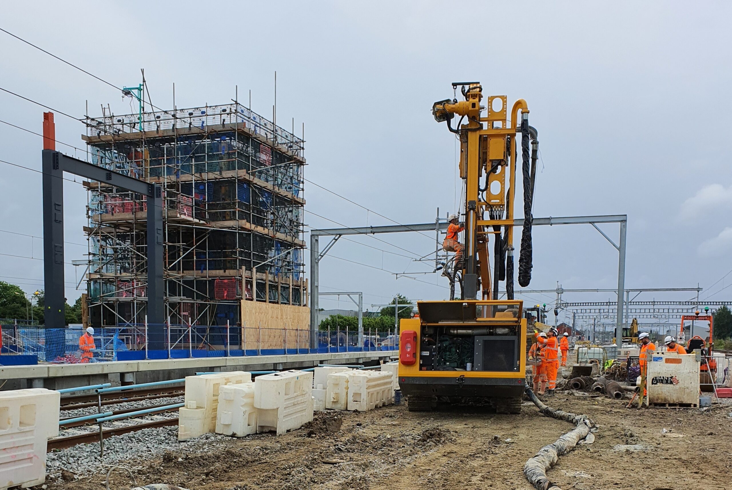 Specialist piling activity at Brent Cross by Van Elle