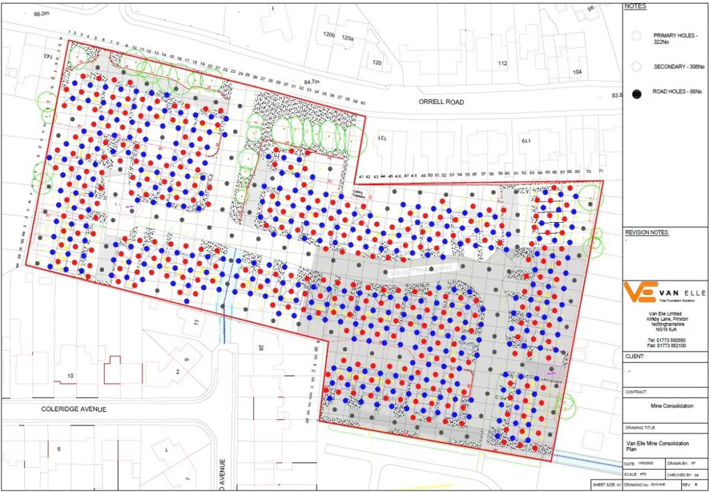 Van Elle drilling and grouting plan