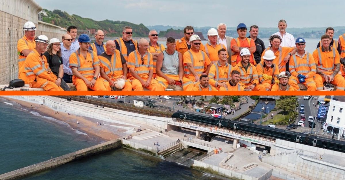 Dawlish sea wall reopens following all-important coastal defence upgrade work
