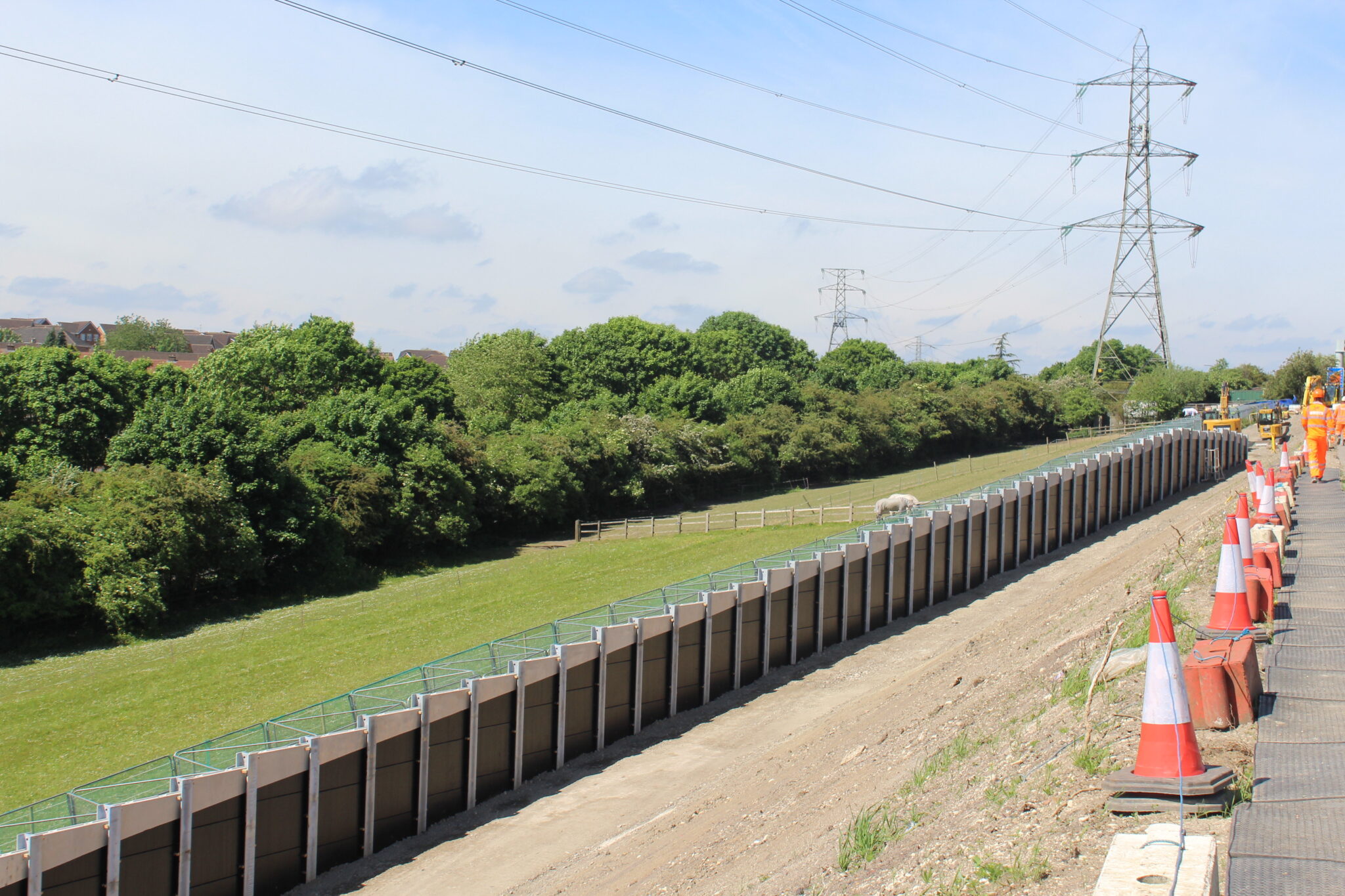 King Post Retaining Wall Project at NEAR M1 J33