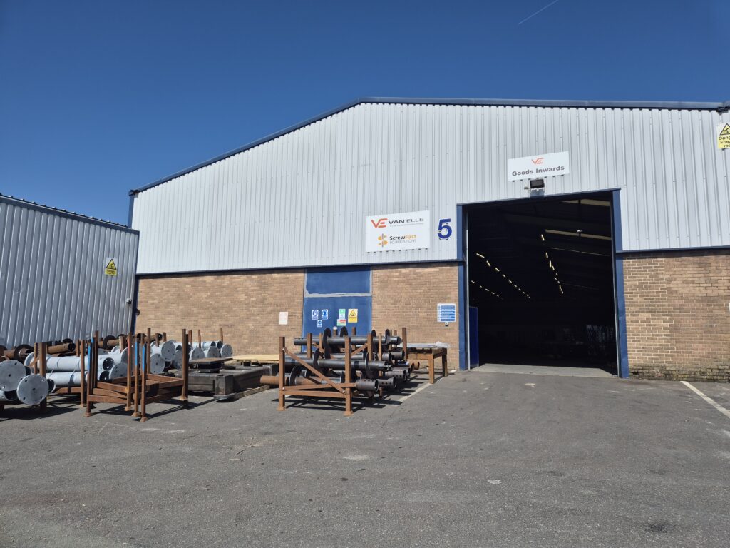 ScrewFast’s expanded fabrication facility for helical piling solutions in Kirkby-in-Ashfield