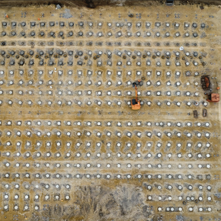 Completion of precast pile caps at Supermax Healthcare’s UK headquarters by Van Elle.